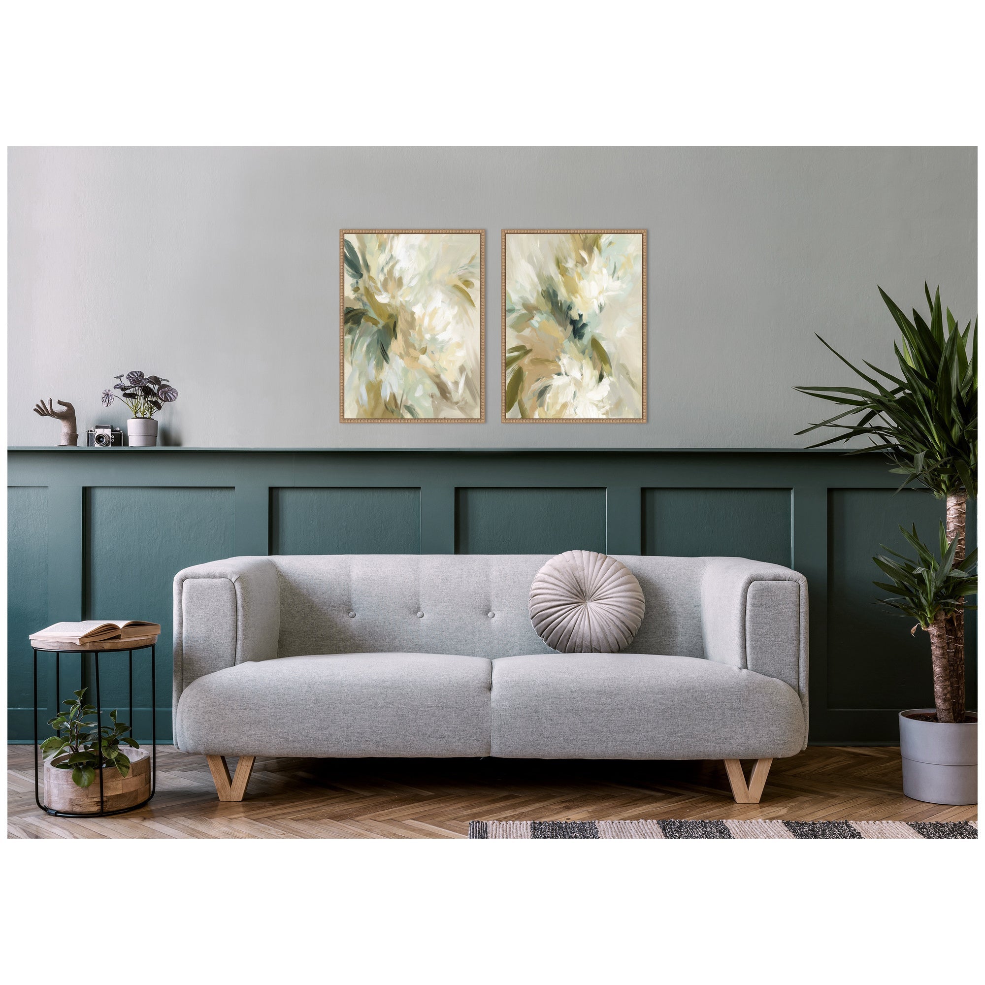 Garden No. 1 & No. 2 2 Piece Framed Canvas Wall Art Set by Amy Lighthall