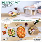 Oval Dutch Oven with Lid - 10 Quart (15 Inch)