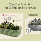 Gro-Rite "No Tools Needed" Premium Metal Raised Garden Bed Kit