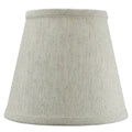 8"W x 7"H Textured Oatmeal Hard Back Lampshade Edison Clip On