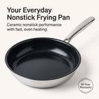 5-Ply Nonstick Stainless Frying Pan