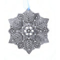 Snow Crystal Winter Greens Ornament (Aluminum)