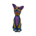 Alebrije Sitting Dog Statue | Hand-Painted Decorative Art