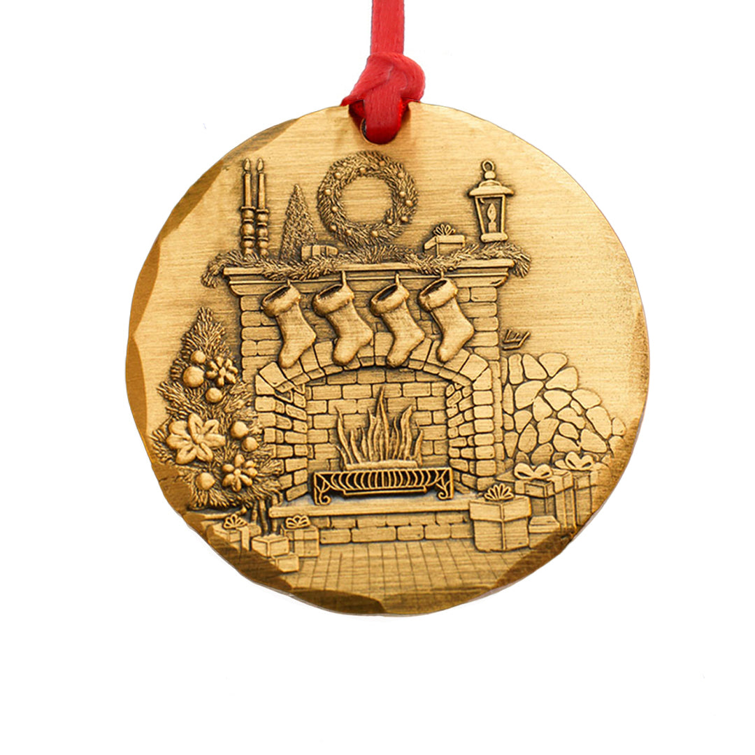 2026 Annual Ornament- Cozy Christmas Hearth (Bronze)