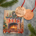 2026 Annual Ornament- Cozy Christmas Hearth (Copper)