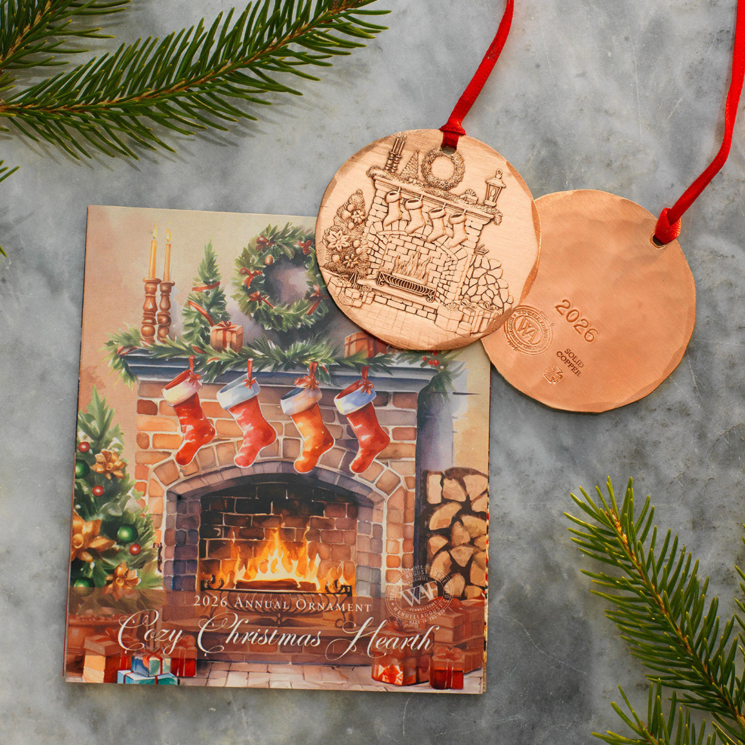 2026 Annual Ornament- Cozy Christmas Hearth (Copper)