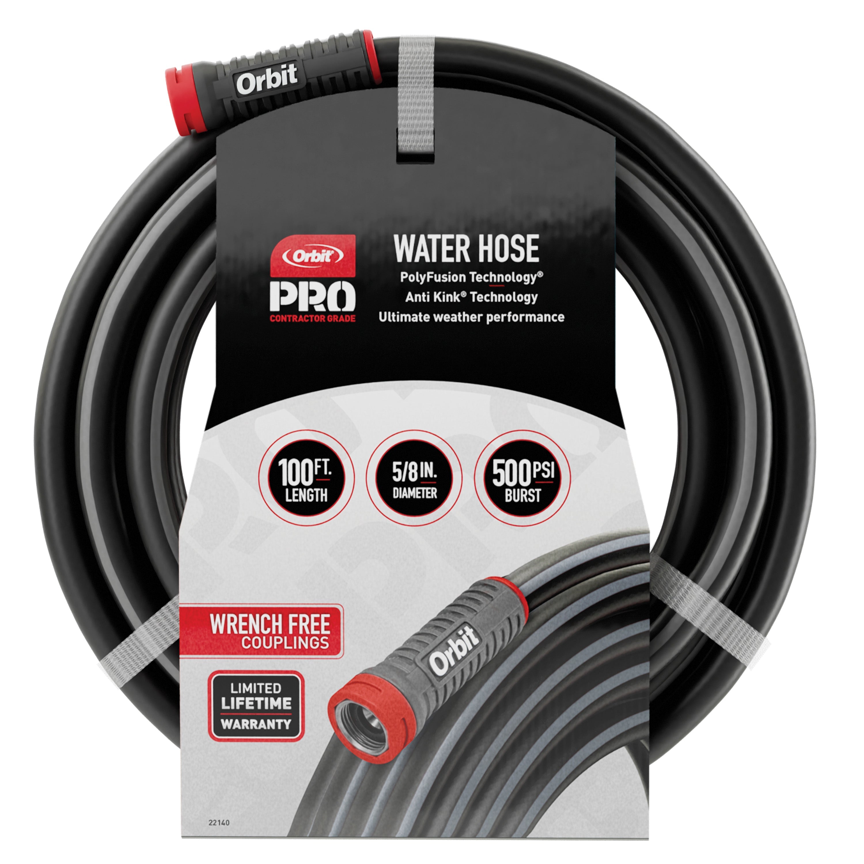 100 ft x 5/8" Polyfusion Hose Orbit Pro | 22140