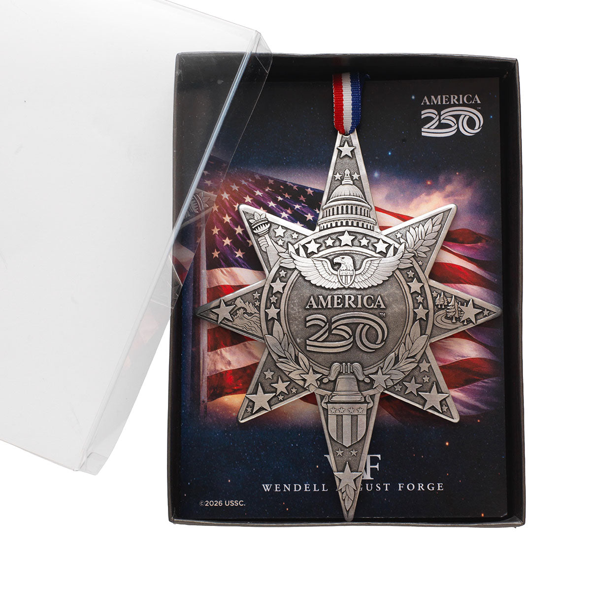 America250 Sea to Shining Sea Commemorative Star Ornament (Aluminum)