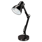 Alera Architect Desk Lamp, Adjustable Arm, 6.75"w x 11.5"d x 22"h, Black