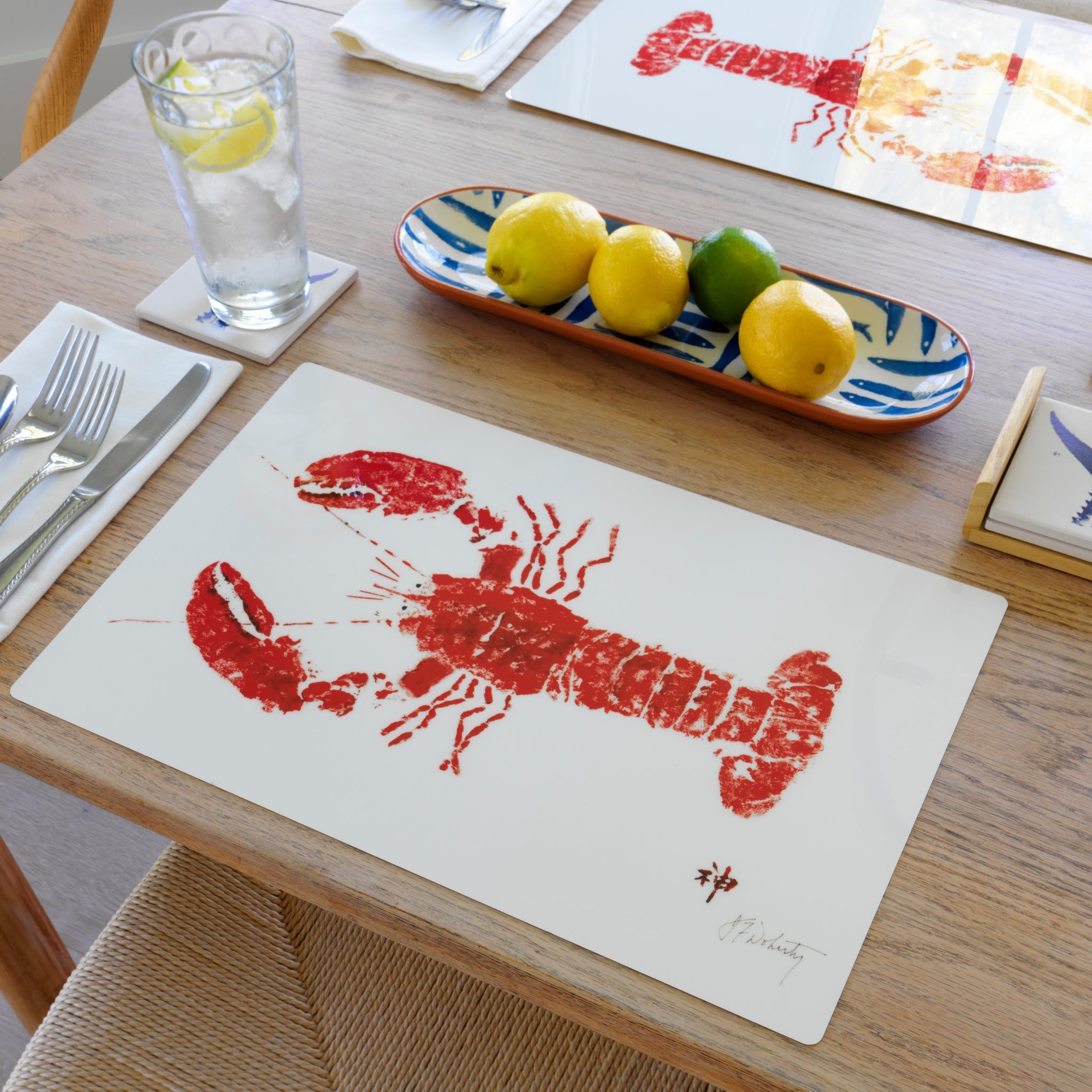Red Lobster Placemat | Ocean-Inspired