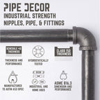 2 -Tier Wall Mounted Shelf By PIPE DECOR