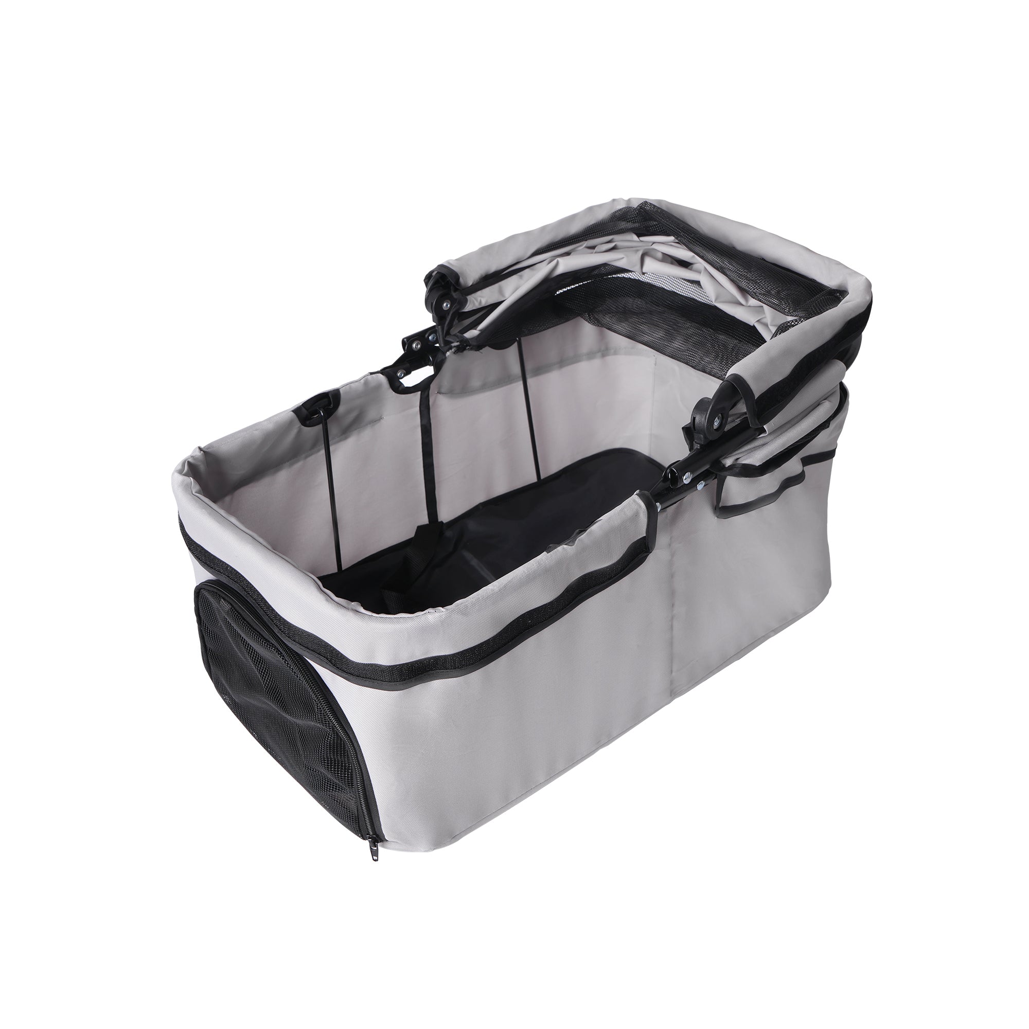 4-Wheel Foldable Pet Stroller for Dogs and Cats