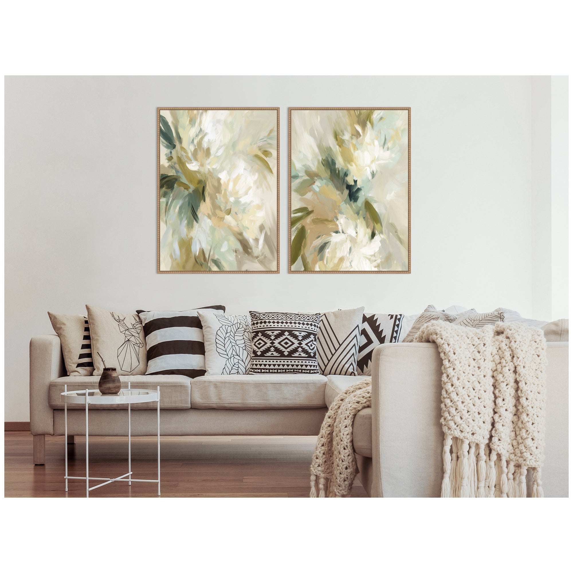 Garden No. 1 & No. 2 2 Piece Framed Canvas Wall Art Set by Amy Lighthall