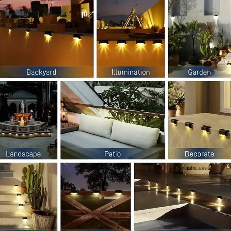 4-Pack: Solar Outdoor Garden Deck Lights