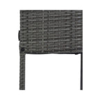Alora 5-Piece Wicker Patio Bar Set With Cushions & Acacia Table (SAK26801)