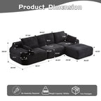 Compressed Sofa Large Sectional Couches for Living Room
