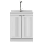 Murphy - Laundry Cabinet & Faucet And Stainless Steel Sink