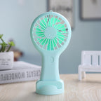 Pocket Fan Rechargeable Home Air Conditioner With Portable Pocket Fan Cartoon Handheld Desktop Rechargeable Standing Fan Three Gear Wind Speed Regulation Battery Operated USB Small Fan with 3 Speeds for Home Office Car Outdoor Travel