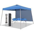 Ainfox 8ft x10ft Pop Up Canopy Tent, Portable Gazebo, Outdoor Canopy for Events With 1/2 SideWall