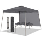 Ainfox 8ft x10ft Pop Up Canopy Tent, Portable Gazebo, Outdoor Canopy for Events With 1/2 SideWall