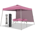 Ainfox 8ft x10ft Pop Up Canopy Tent, Portable Gazebo, Outdoor Canopy for Events With 1/2 SideWall