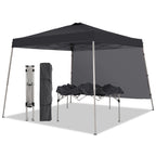 Ainfox 8ft x10ft Pop Up Canopy Tent, Portable Gazebo, Outdoor Canopy for Events With 1/2 SideWall