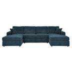 3 Piece Double Chaise Sectional Sofa