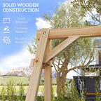 770lbs Porch Swing Frame, Heavy Duty A-Frame Hanging Chair Stand Only with Reinforced Bars for Porch, Garden, Backyard