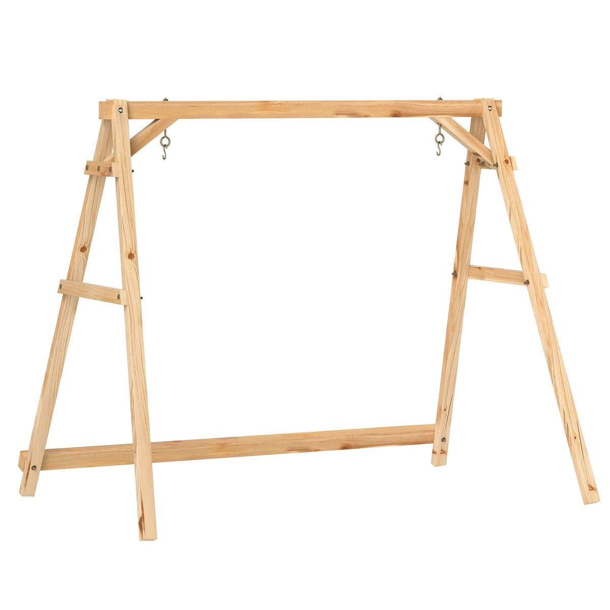 770lbs Porch Swing Frame, Heavy Duty A-Frame Hanging Chair Stand Only with Reinforced Bars for Porch, Garden, Backyard