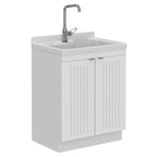 Murphy - Laundry Cabinet & Faucet And Stainless Steel Sink