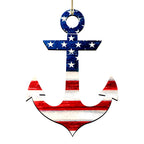 American Anchor Holiday Door Decor - American Christmas Decor - 8198913H