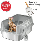 XXL 304 Stainless Steel Cat Litter Box
