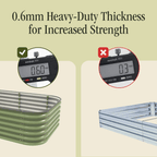 Gro-Rite "No Tools Needed" Premium Metal Raised Garden Bed Kit