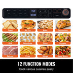 12-IN-1 Air Fryer Toaster Oven, 25L Convection Oven