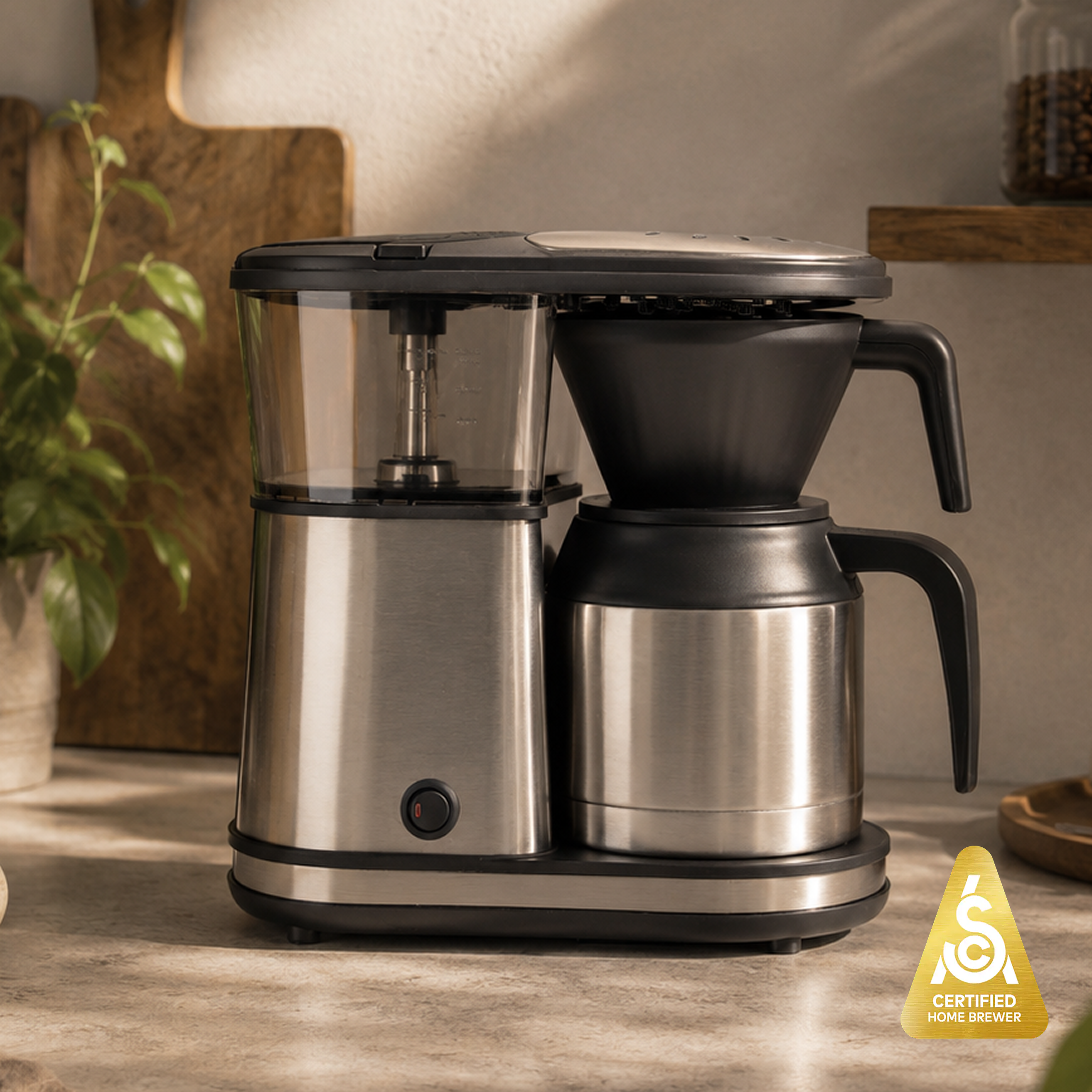 Bonavita 5-Cup Coffee Maker, Thermal Coffee Brewer – Compact Size, Elegant, and Precise, BPA-Free