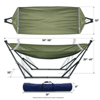 Tranquillo Universal Canvas Hammock Medium Size for Ultimate Comfort and Style