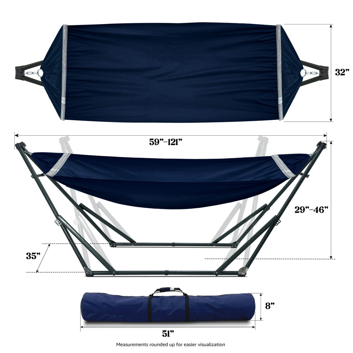 Tranquillo Universal Canvas Hammock Medium Size for Ultimate Comfort and Style