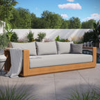 Tahoe Outdoor Patio Acacia Wood Sofa by Modway