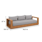 Tahoe Outdoor Patio Acacia Wood Sofa by Modway