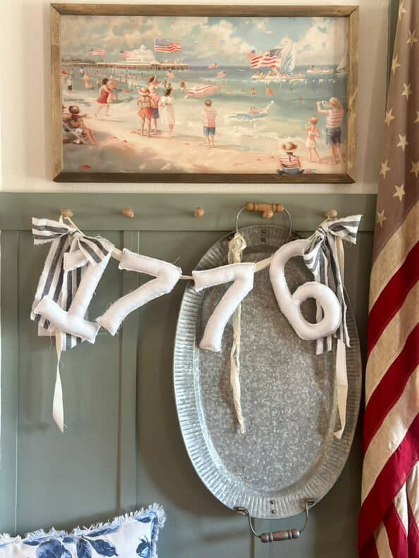 Americana Beach Framed Art