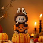 Happy Halloween Party Series-Sitting Pumpkin Vinyl Plush Pendant