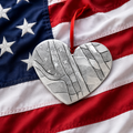 Heart of America Ornament (Aluminum)