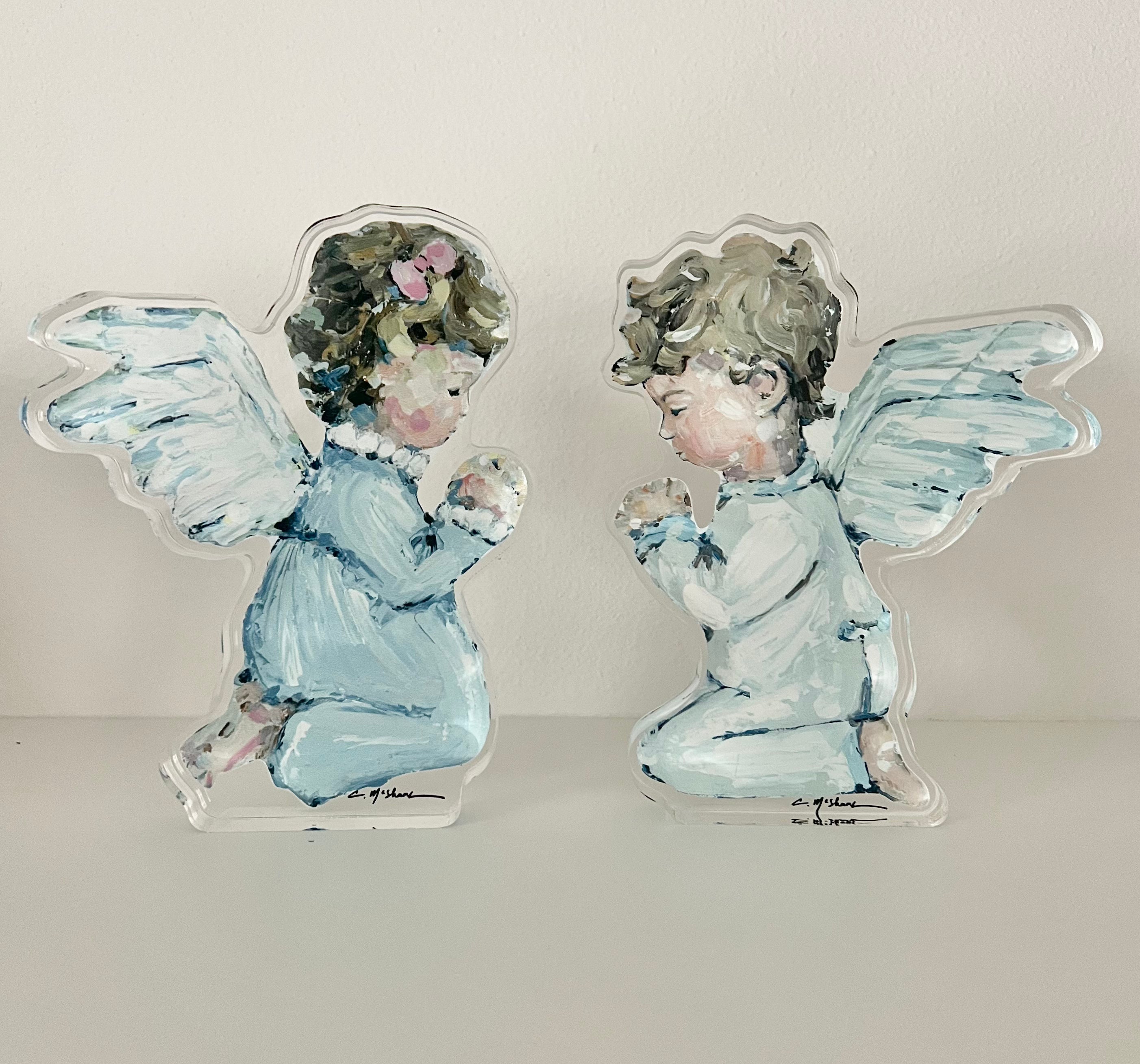 Tiny Wings III Angel Acrylic Tabletop Art