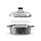 Oval Dutch Oven with Lid - 10 Quart (15 Inch)