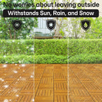 Solid Wood Deck Tiles 6 Slat Set 9