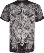 Sakkas Vines and Fleur De Lis Cotton Mens T-Shirt
