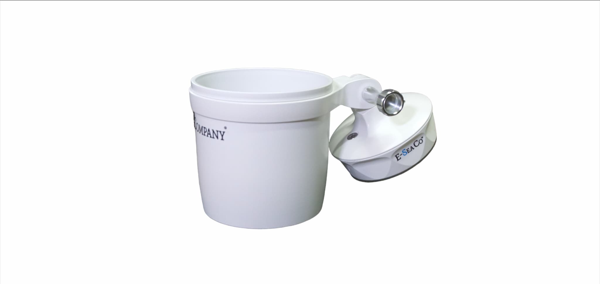 E-Sea Cup Adjustable-Suction Mounted Adjustable Angle Cup Holder-White