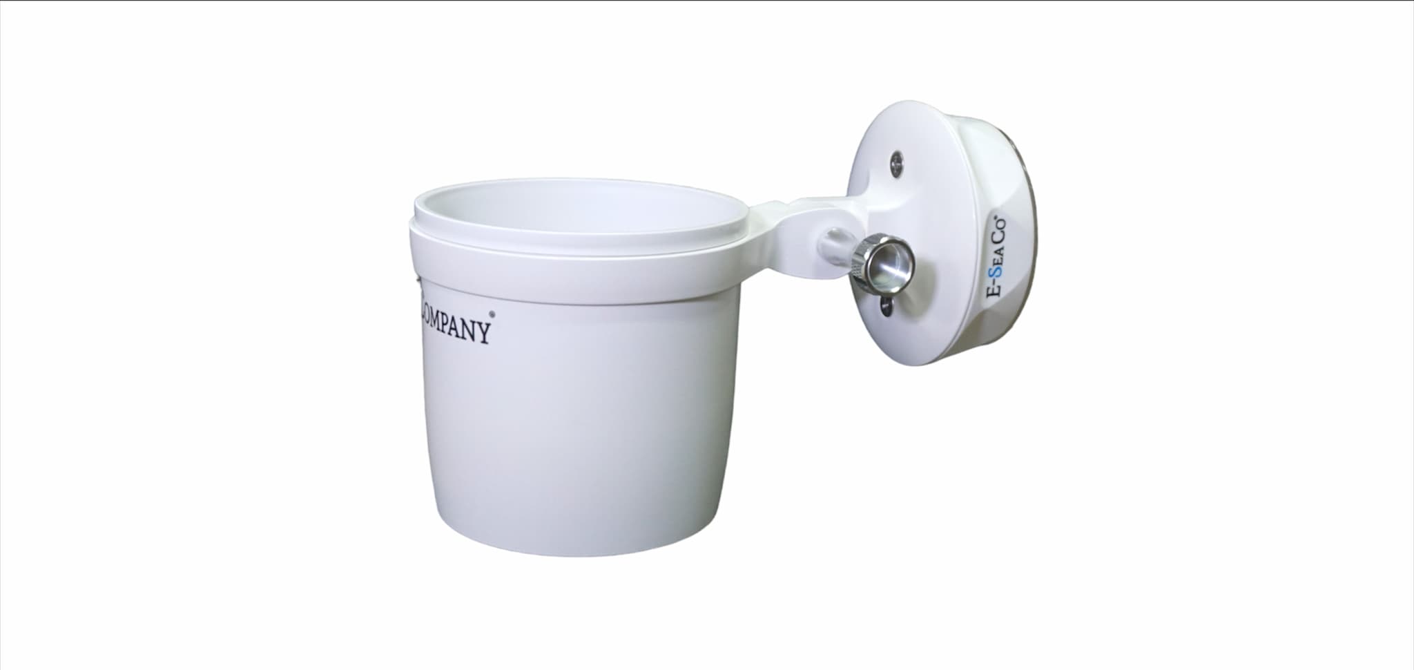 E-Sea Cup Adjustable-Suction Mounted Adjustable Angle Cup Holder-White