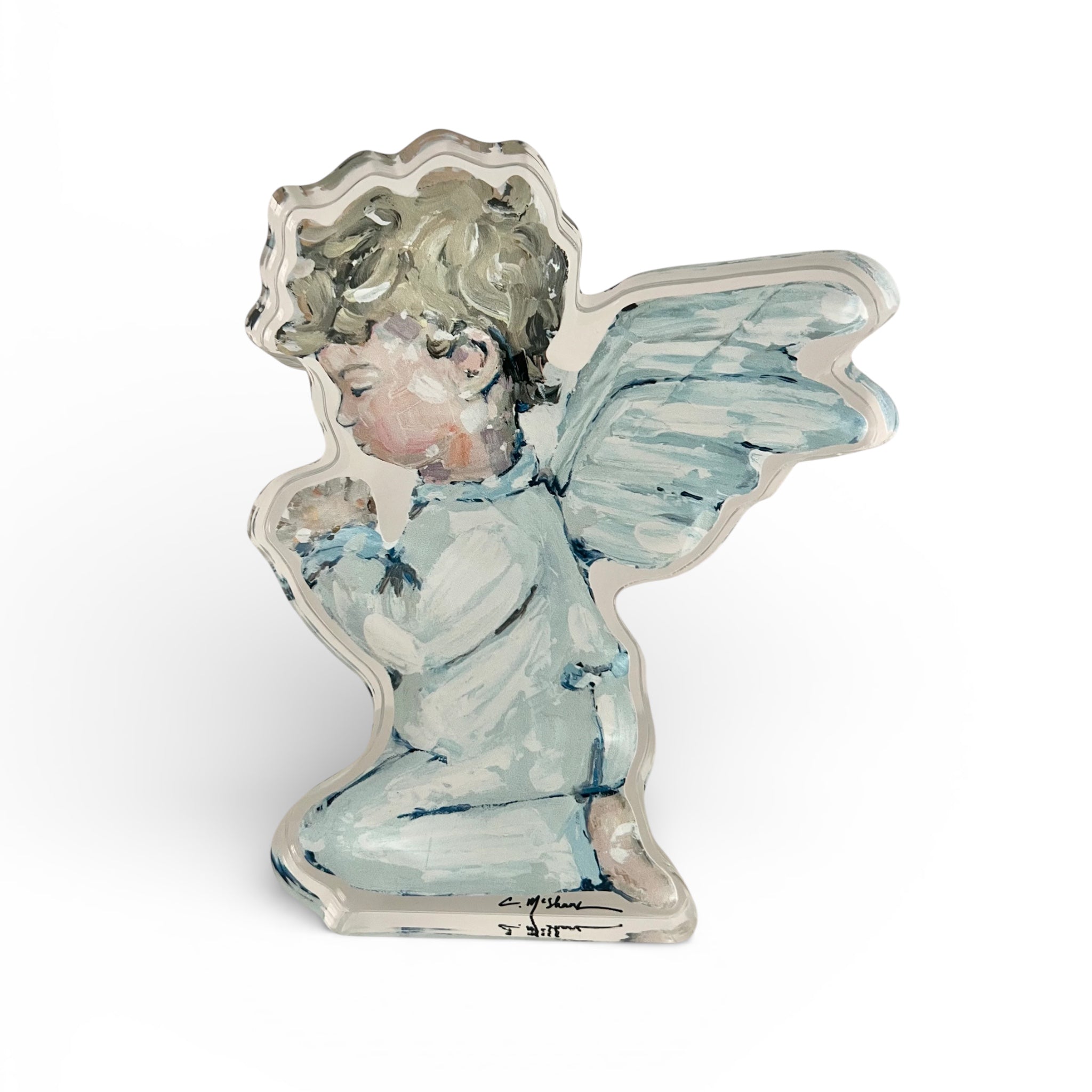 Tiny Wings III Angel Acrylic Tabletop Art
