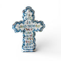 He Saved Cross Acrylic Tabletop Art